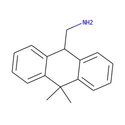 CC1(C)c2ccccc2C(CN)c2ccccc21 ZINC000013473112
