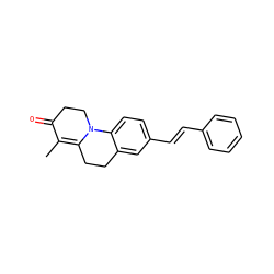 CC1=C2CCc3cc(/C=C/c4ccccc4)ccc3N2CCC1=O ZINC000013580684