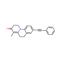 CC1=C2CCc3cc(C#Cc4ccccc4)ccc3N2CCC1=O ZINC000013580678