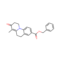 CC1=C2CCc3cc(C(=O)OCc4ccccc4)ccc3N2CCC1=O ZINC000013580696