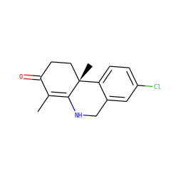 CC1=C2NCc3cc(Cl)ccc3[C@@]2(C)CCC1=O ZINC000100819538