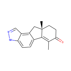 CC1=C2c3ccc4[nH]ncc4c3C[C@]2(C)CCC1=O ZINC000034633788