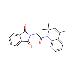CC1=CC(C)(C)N(C(=O)CN2C(=O)c3ccccc3C2=O)c2ccccc21 ZINC000000994224