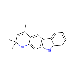 CC1=CC(C)(C)Nc2cc3[nH]c4ccccc4c3cc21 ZINC000024611233