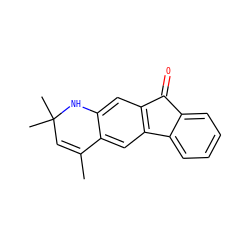 CC1=CC(C)(C)Nc2cc3c(cc21)-c1ccccc1C3=O ZINC000024611238