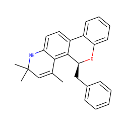 CC1=CC(C)(C)Nc2ccc3c(c21)[C@H](Cc1ccccc1)Oc1ccccc1-3 ZINC000013781696