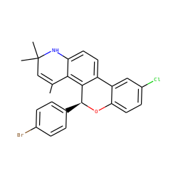 CC1=CC(C)(C)Nc2ccc3c(c21)[C@H](c1ccc(Br)cc1)Oc1ccc(Cl)cc1-3 ZINC000013777174
