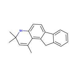 CC1=CC(C)(C)Nc2ccc3c(c21)Cc1ccccc1-3 ZINC000024611248