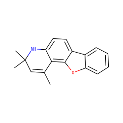 CC1=CC(C)(C)Nc2ccc3c(oc4ccccc43)c21 ZINC000024611272