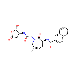 CC1=CC[C@H](NC(=O)c2ccc3ccccc3c2)C(=O)N(CC(=O)N[C@H]2CC(=O)O[C@@H]2O)C1 ZINC000028713441