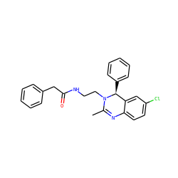 CC1=Nc2ccc(Cl)cc2[C@H](c2ccccc2)N1CCNC(=O)Cc1ccccc1 ZINC000072124921