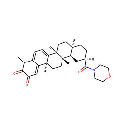 CC1C(=O)C(=O)C=C2C1=CC=C1[C@@]2(C)CC[C@@]2(C)[C@@H]3C[C@](C)(C(=O)N4CCOCC4)CC[C@]3(C)CC[C@]12C ZINC000059051517