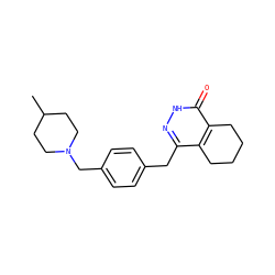 CC1CCN(Cc2ccc(Cc3n[nH]c(=O)c4c3CCCC4)cc2)CC1 ZINC000168460973