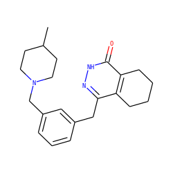 CC1CCN(Cc2cccc(Cc3n[nH]c(=O)c4c3CCCC4)c2)CC1 ZINC000167861681