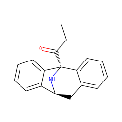 CCC(=O)[C@@]12N[C@@H](Cc3ccccc31)c1ccccc12 ZINC000026011639
