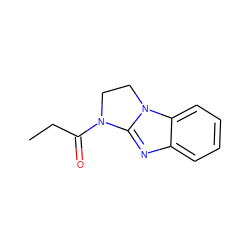 CCC(=O)N1CCn2c1nc1ccccc12 ZINC000000292897