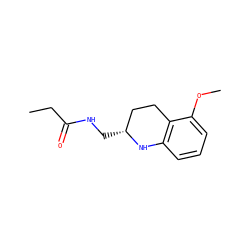 CCC(=O)NC[C@@H]1CCc2c(cccc2OC)N1 ZINC000473114994