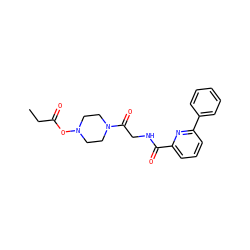 CCC(=O)ON1CCN(C(=O)CNC(=O)c2cccc(-c3ccccc3)n2)CC1 ZINC000043009575