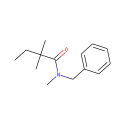 CCC(C)(C)C(=O)N(C)Cc1ccccc1 ZINC000005501040