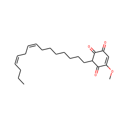 CCC/C=C\C/C=C\CCCCCCCC1C(=O)C(=O)C=C(OC)C1=O ZINC000103280899