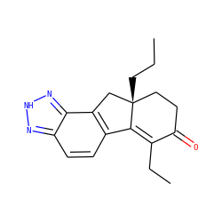 CCC[C@@]12CCC(=O)C(CC)=C1c1ccc3n[nH]nc3c1C2 ZINC000034051732