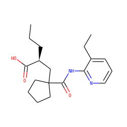CCC[C@@H](CC1(C(=O)Nc2ncccc2CC)CCCC1)C(=O)O ZINC000034803345