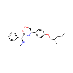 CCC[C@H](C)COc1ccc([C@H](CO)NC(=O)[C@@H](NC)c2ccccc2)cc1 ZINC000299862317