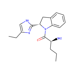 CCC[C@H](N)C(=O)N1c2ccccc2C[C@H]1c1nc(CC)c[nH]1 ZINC000027621021