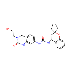 CCC1(CC)C[C@@H](NC(=O)Nc2ccc3c(c2)NC(=O)N(CCO)C3)c2ccccc2O1 ZINC000144163392
