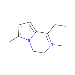 CCC1=[N+](C)CCn2c(C)ccc21 ZINC000000245883
