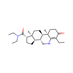 CCC1=C2NC[C@@H]3[C@H]4CC[C@H](C(=O)N(CC)CC)[C@@]4(C)CC[C@H]3[C@@]2(C)CCC1=O ZINC000026470808