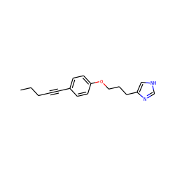 CCCC#Cc1ccc(OCCCc2c[nH]cn2)cc1 ZINC000013781539