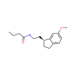CCCC(=O)NCC[C@@H]1CCc2ccc(OC)cc21 ZINC000013491231