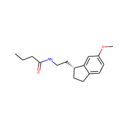 CCCC(=O)NCC[C@H]1CCc2ccc(OC)cc21 ZINC000013491232