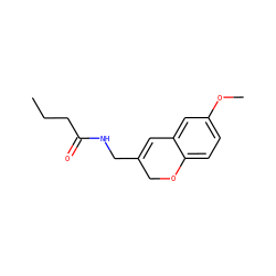 CCCC(=O)NCC1=Cc2cc(OC)ccc2OC1 ZINC000013781820