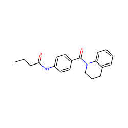 CCCC(=O)Nc1ccc(C(=O)N2CCCc3ccccc32)cc1 ZINC000000620463