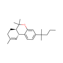 CCCC(C)(C)c1ccc2c(c1)OC(C)(C)[C@@H]1CCC(C)=C[C@@H]21 ZINC000095811264
