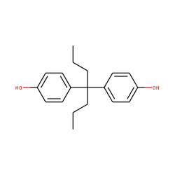 CCCC(CCC)(c1ccc(O)cc1)c1ccc(O)cc1 ZINC000030729047