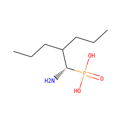 CCCC(CCC)[C@@H](N)P(=O)(O)O ZINC000035962598