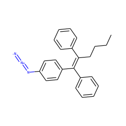 CCCC/C(=C(\c1ccccc1)c1ccc(N=[N+]=[N-])cc1)c1ccccc1 ZINC000090416451