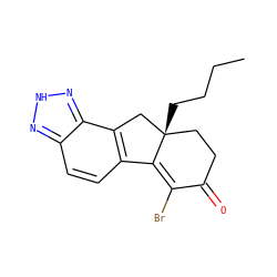 CCCC[C@@]12CCC(=O)C(Br)=C1c1ccc3n[nH]nc3c1C2 ZINC000034055168