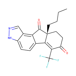 CCCC[C@@]12CCC(=O)C(C(F)(F)F)=C1c1ccc3[nH]ncc3c1C2=O ZINC000034633840