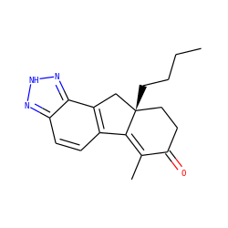 CCCC[C@@]12CCC(=O)C(C)=C1c1ccc3n[nH]nc3c1C2 ZINC000034004011