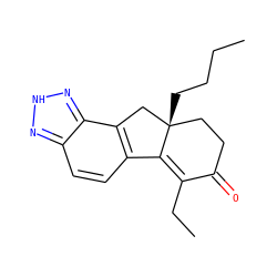 CCCC[C@@]12CCC(=O)C(CC)=C1c1ccc3n[nH]nc3c1C2 ZINC000034052304