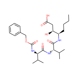 CCCC[C@@H](NC(=O)[C@@H](NC(=O)[C@H](NC(=O)OCc1ccccc1)C(C)C)C(C)C)[C@@H](O)CC(=O)O ZINC000026386963