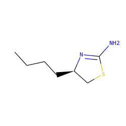 CCCC[C@@H]1CSC(N)=N1 ZINC000028372812