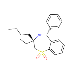CCCC[C@]1(CC)CS(=O)(=O)c2ccccc2[C@@H](c2ccccc2)N1 ZINC000067886737