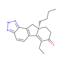 CCCC[C@]12CCC(=O)C(CC)=C1c1ccc3n[nH]nc3c1C2 ZINC000034052305