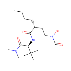 CCCC[C@H](CCN(O)C=O)C(=O)N[C@H](C(=O)N(C)C)C(C)(C)C ZINC000013536955