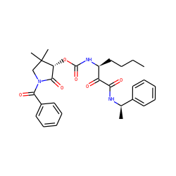 CCCC[C@H](NC(=O)O[C@@H]1C(=O)N(C(=O)c2ccccc2)CC1(C)C)C(=O)C(=O)N[C@H](C)c1ccccc1 ZINC000028572491